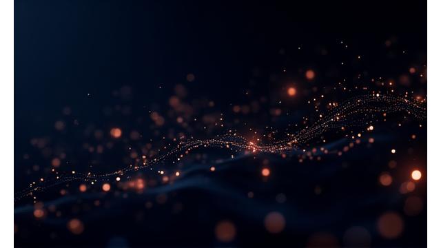 Abstract depiction of data trends and luxury tech icons