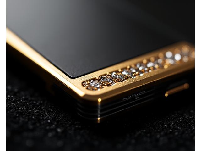 Gold and Diamond Inlay Smartphone